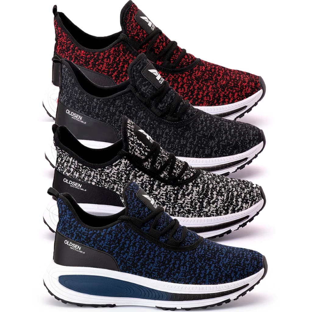 Kit 4 Pares Tênis Esportivos Masculino para Academia e Corrida Lazer